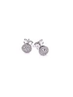 Orecchini Stocco Gioielli Donna in Oro bianco Zircone ORS 109 - ORS 109